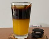 عکس مرحله 4 از دستور آیس اسپرسو با آب پرتقال