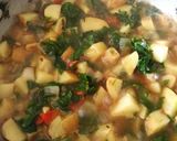 A picture of step 2 of Lasooni Aloo Palak.
