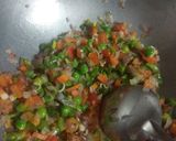 A picture of step 1 of Left Over Masala Rice.