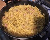 Une image de l'étape 9 de Macaronis au gorgonzola,bacon et tomates cerises façon one pot pasta.