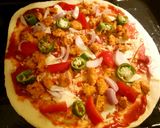 A picture of step 18 of Homemade Chicken Tikka Pizza 😀.