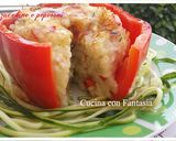 Foto del passaggio 6 della ricetta Risotto, zucchine e peperoni