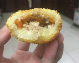 Hình bước làm 5 của món Khoai tây nhân thịt chiên xù