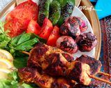 Foto langkah ke 7 dari resep Shashlik / Shish Tawook(Sate Ayam Arab ala Teflon).