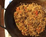 A picture of step 4 of California Farm Chicken Liver Fried Rice.