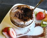 A picture of step 10 of Easy Fluffy Chocolate Soufflé.