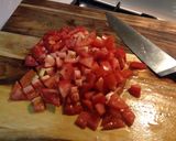 A picture of step 5 of Fettuccine Bolognese.