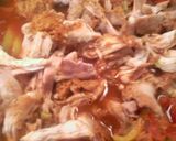 A picture of step 2 of Leftover fried chicken made into a casserole.