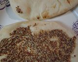 A picture of step 6 of Blackbean naanwich.
