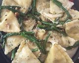 A picture of step 12 of Ravioli With Sautéed Asparagus And Walnuts.