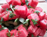 A picture of step 4 of Sig's Cucumber and Melon Cooler.