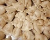 A picture of step 4 of Moong Dal Samosa.