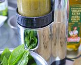 A picture of step 2 of Easy Wanut Basil Pesto.