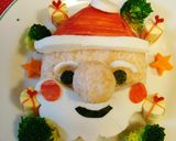 A picture of step 11 of Santa Claus Bento for Christmas.