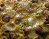 A picture of step 6 of Mushroom and stilton omelette.