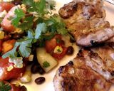 A picture of step 4 of Greek Spice Grilled Chicken Thighs.