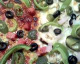 A picture of step 8 of sunshine pizza pie.