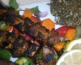 A picture of step 6 of Mishkaki (kebab).