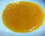 A picture of step 3 of Cake On Peach Liqueur Coulis Dessert.