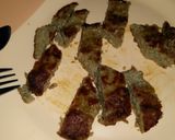 A picture of step 7 of Caesar saled with beef and a twist.