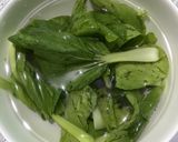 Foto langkah ke 1 dari resep Green Smoothies Pokcoy-Pisang.