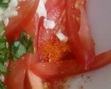 A picture of step 5 of Tomato Salad.