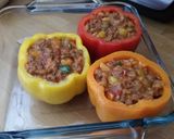 A picture of step 3 of Spicy Stuffed Peppers.