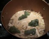 A picture of step 4 of One pot spinach artichoke pasta with chicken.