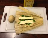 A picture of step 5 of California Farm Tamale Lunch for One.