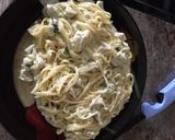 A picture of step 8 of Jalapeño Lime Chicken Alfredo.