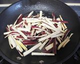 A picture of step 5 of Sweet Potato Kinpira Stir Fry.