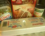 A picture of step 1 of sunshine's applesauce spice cake.