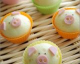 A picture of step 5 of Oink Oink! Steamed Cheese Bread!.