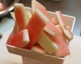 A picture of step 1 of Watermelon Rind Stir Fry.