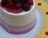 A picture of step 10 of Tricolor Berry Bavarois-Style Cake.