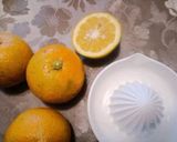 A picture of step 1 of Long-Lasting Ponzu Sauce Base with Lots of Citrus Juice.