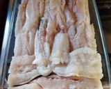 Foto del paso 3 de la receta: Pescado al horno, con papas y cebollas