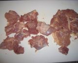 A picture of step 1 of Chinese Restaurant-Style Fried Chicken Karaage.