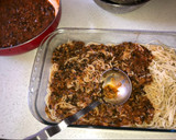 Foto del paso 3 de la receta: Lasaña de tallarines blancos y verdes