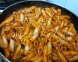 A picture of step 12 of Red sauce vegetables Italian pasta.