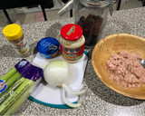 Foto del paso 1 de la receta: Ensalada de atún con arándanos sobre una cama de manzana