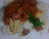 A picture of step 5 of Sausage Chutney Pasta.
