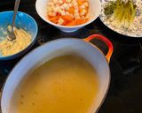 A picture of step 2 of Seafood Blanquette with Shrimp and Scallops.