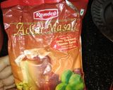 A picture of step 1 of Achari sattu paratha.