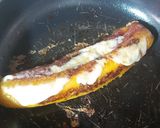 Foto del paso 6 de la receta: Plátano con queso y bocadillo al sartén