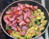 Csirkemell-zöldgséggel töltve baconbe recept fázis 1 fotója