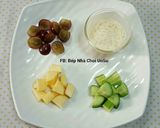 Hình bước làm 1 của món Salad hoa quả 과일 샐러드