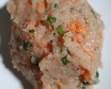 รูปขั้นตอนการทำที่ 3 ของ ลูกชิ้นอกไก่ผสมผัก