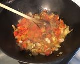 Une image de l'étape 8 de One pot pasta poivron, tomates, pancetta, oignon, origan.
