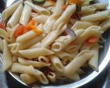 A picture of step 6 of My Chorizo Pasta with Mozzarella Grated on Top 😀.